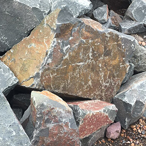 Gray Trap Boulders with Color
